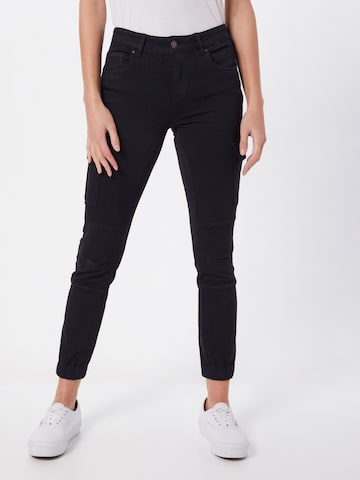 Effilé Pantalon cargo 'Missouri' ONLY en noir : devant