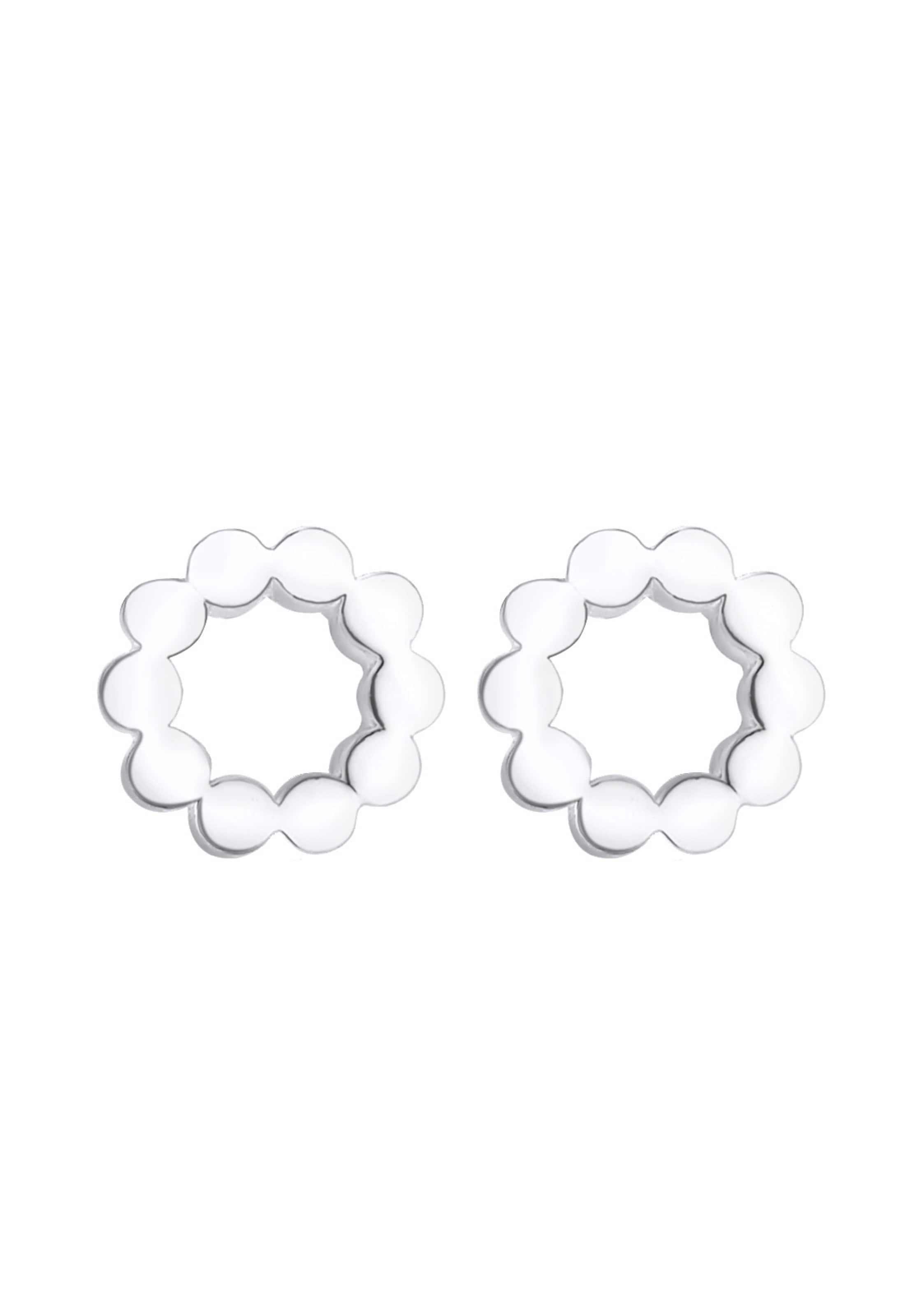 ELLI Earrings 'Kreis' in Silver: front