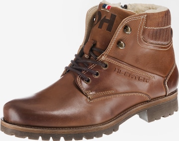 HECHTER PARIS Veterboots 'Tobiac' in Bruin: voorkant