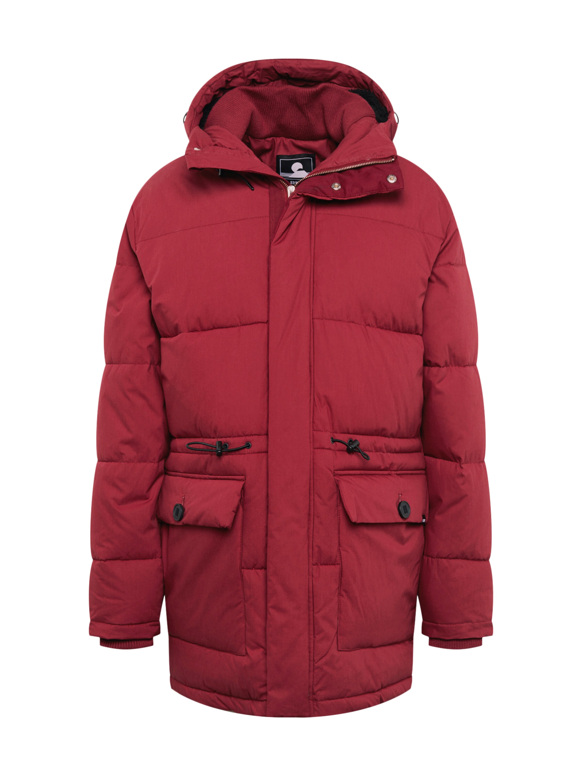 EDWIN - Winterparka 'Street Parka Cotton Poplin WR' in de kleur Wijnrood