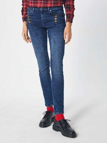 Coupe slim Jean ESPRIT en bleu : devant