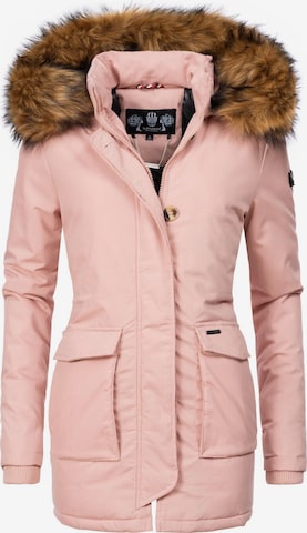 NAVAHOO Winter coat 'Schneeengel' in Pink: front