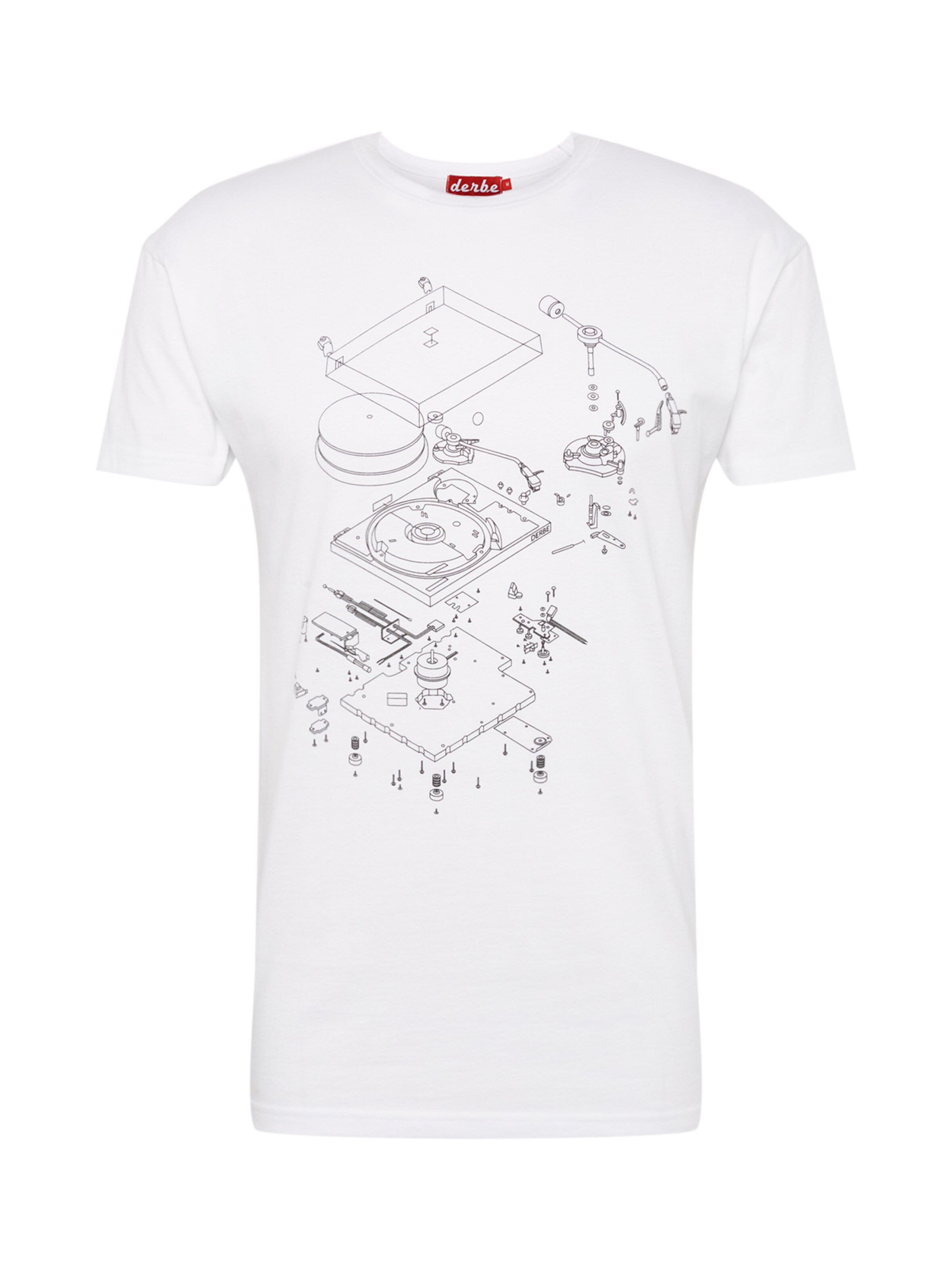 Derbe - Shirt 'Player' in de kleur Wit