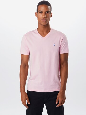 Coupe regular T-Shirt Polo Ralph Lauren en rose : devant