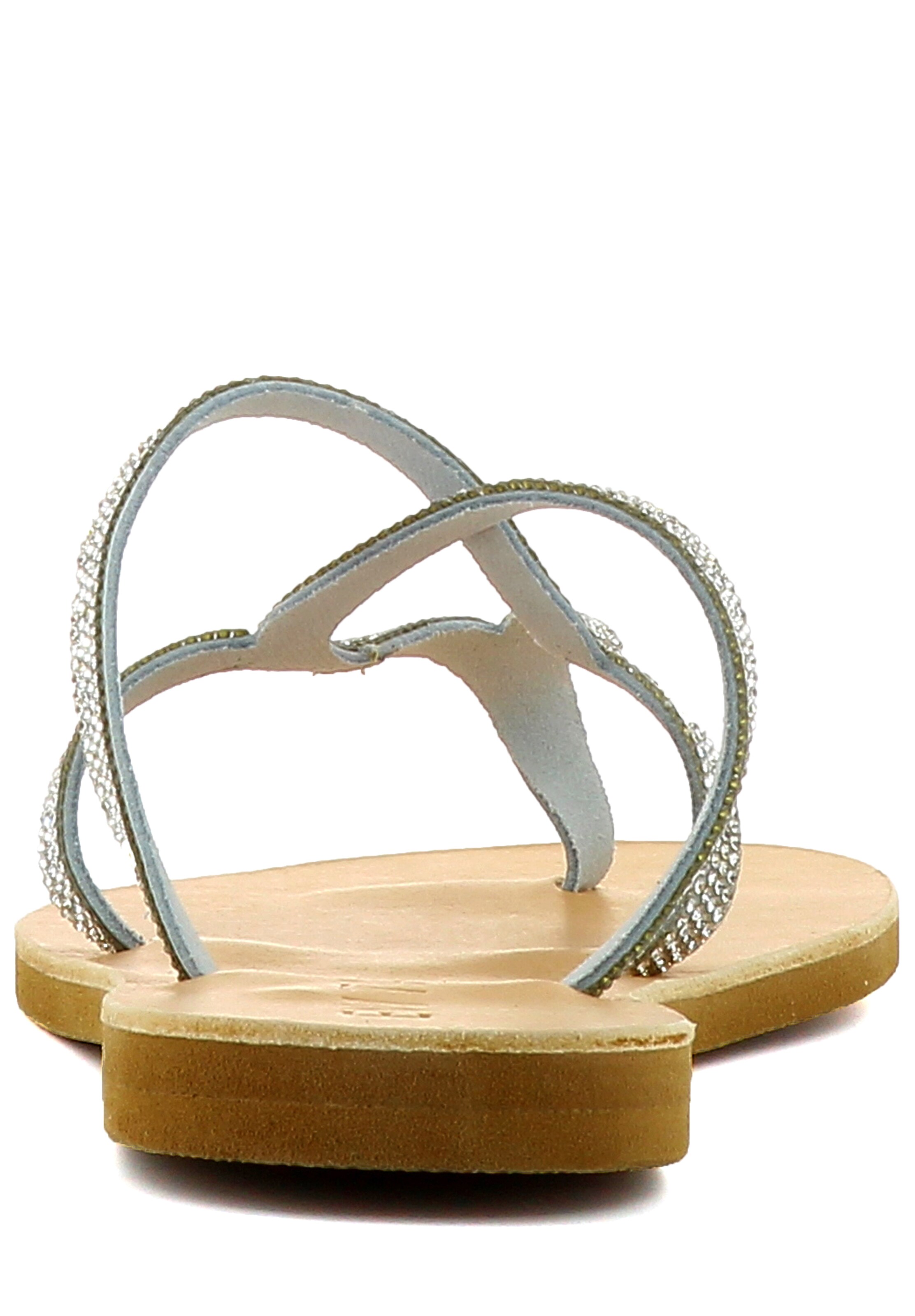 EVITA T-Bar Sandals in Grey