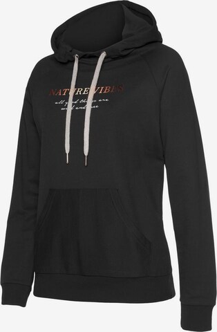 LASCANA Hoodie in Schwarz