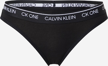 juoda Calvin Klein Underwear Moteriškos kelnaitės: priekis