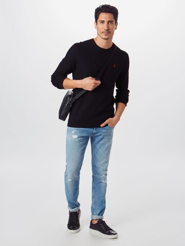 Polo Ralph Lauren Sweater 'LS CN PP' in Black