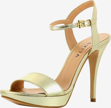 EVITA Damen Sandalette in Gold: predná strana