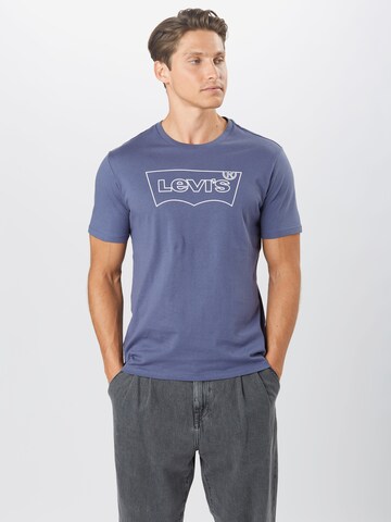 LEVI'S ® Regular Shirt 'Housemark Graphic Tee' in Blauw: voorkant