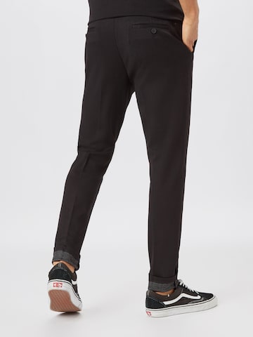 JACK & JONES - Slimfit Calças chino 'Marco Phil' em preto