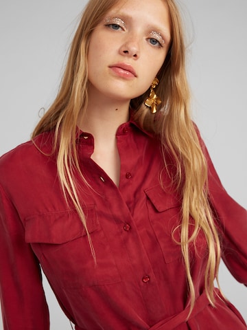 EDITED Shirt Dress 'Farha' in Red