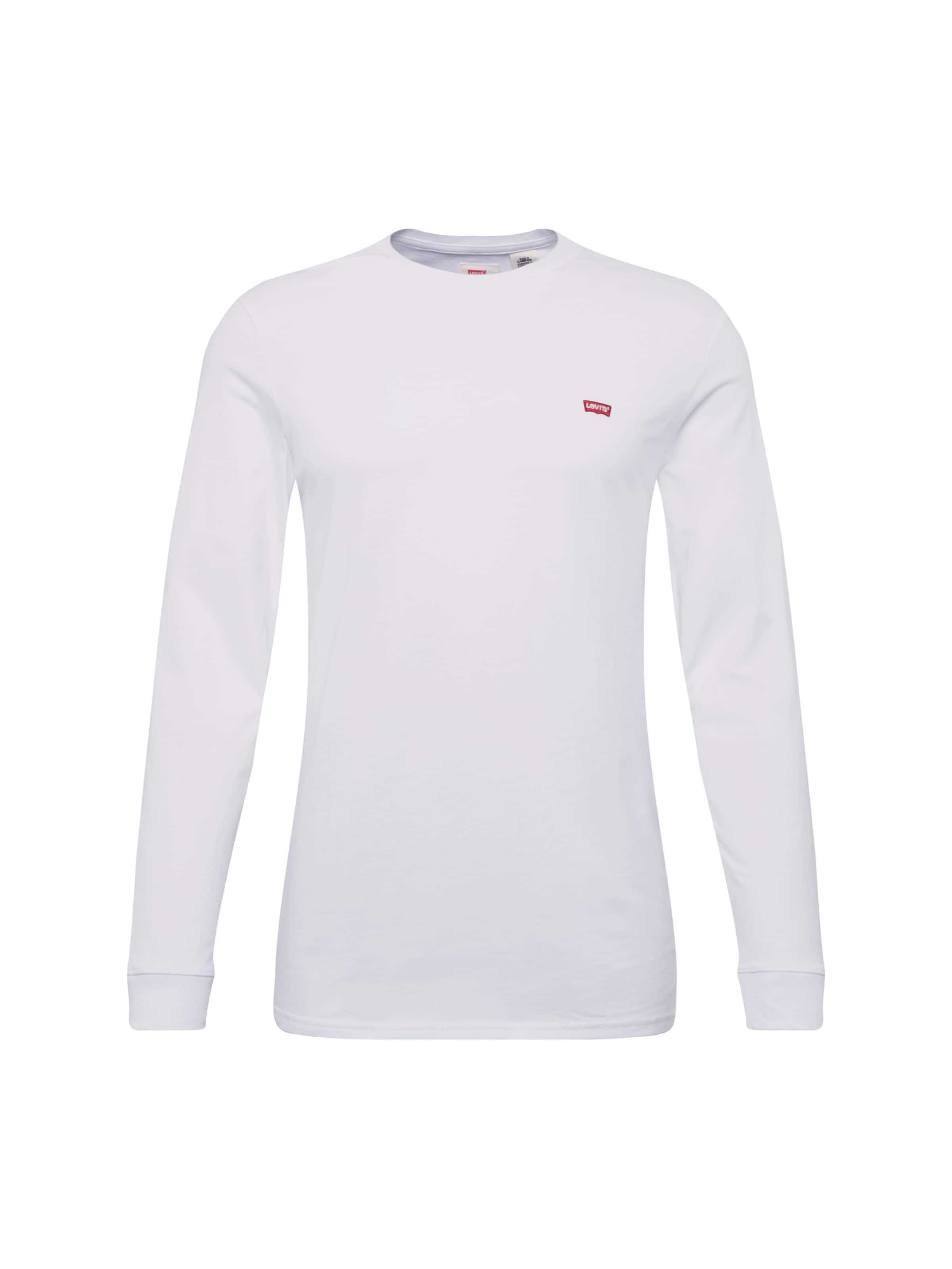 LEVI'S ® - Ajuste regular Camiseta 'Housemark Long Sleeve Tee' en blanco: frente