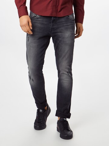 JACK & JONES Slimfit Jeansy w kolorze czarny: przód