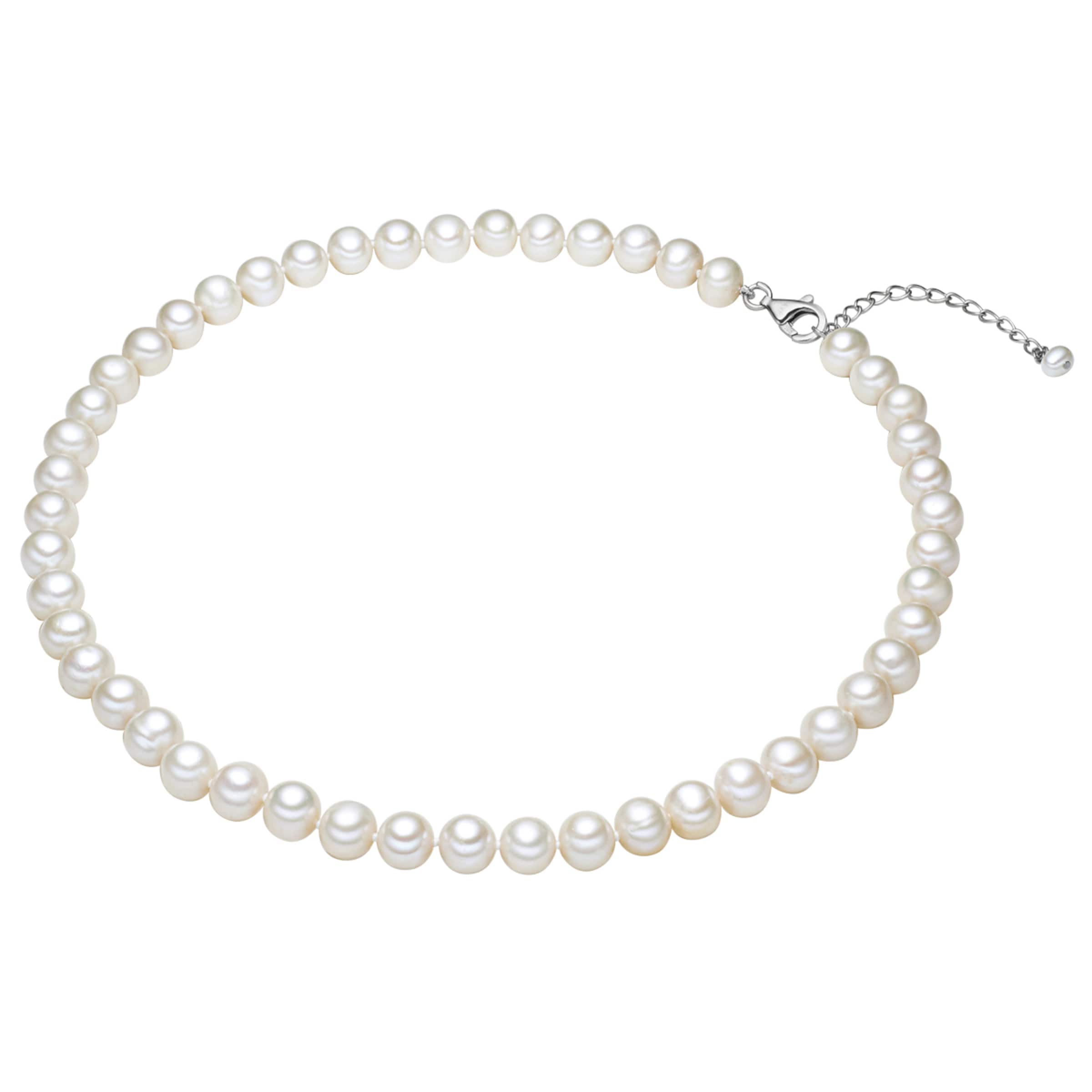 Valero Pearls Ketting in Wit: voorkant
