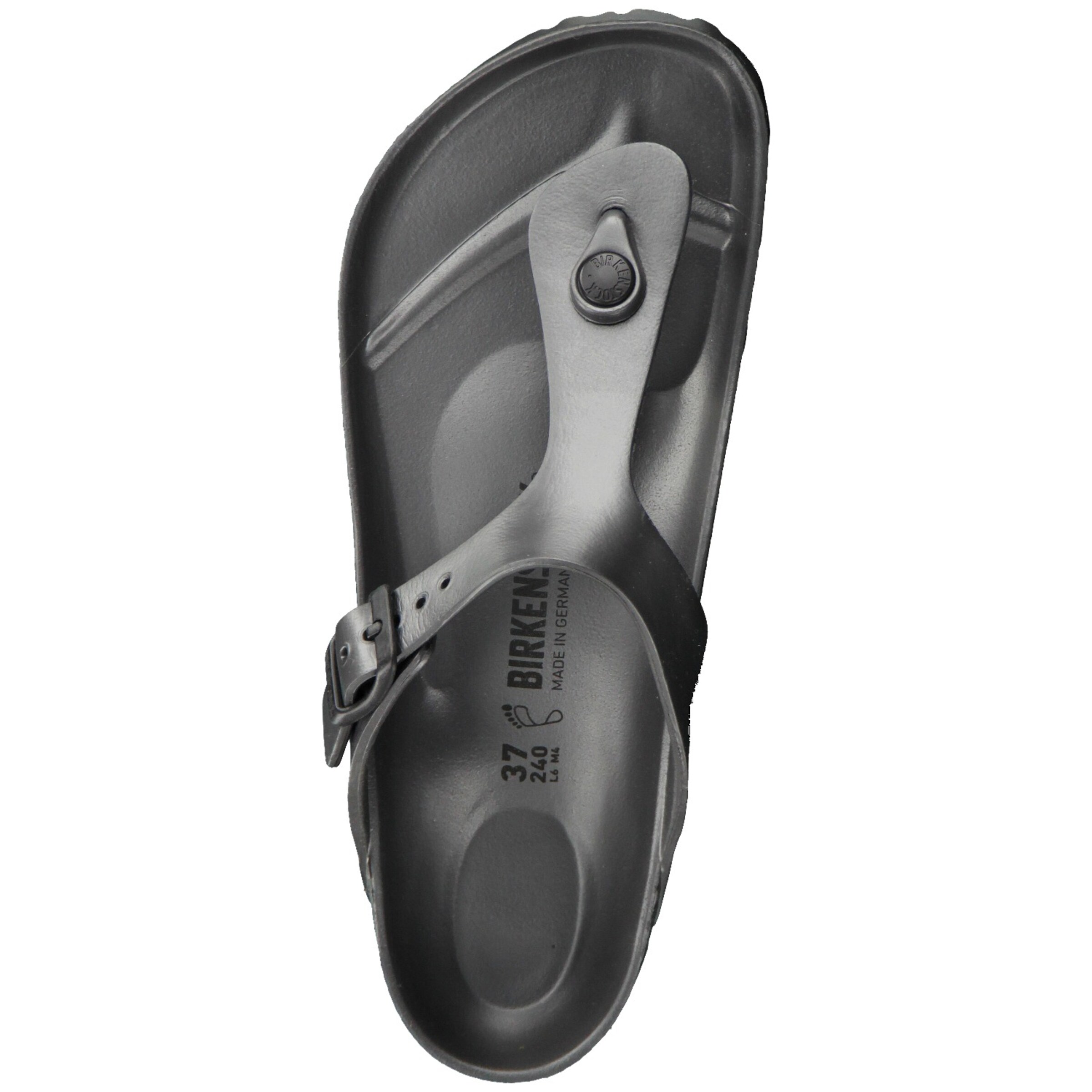 BIRKENSTOCK Zehentrenner 'Gizeh' in Grau