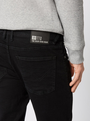 TOM TAILOR DENIM Slimfit Jeans 'Piers' i svart