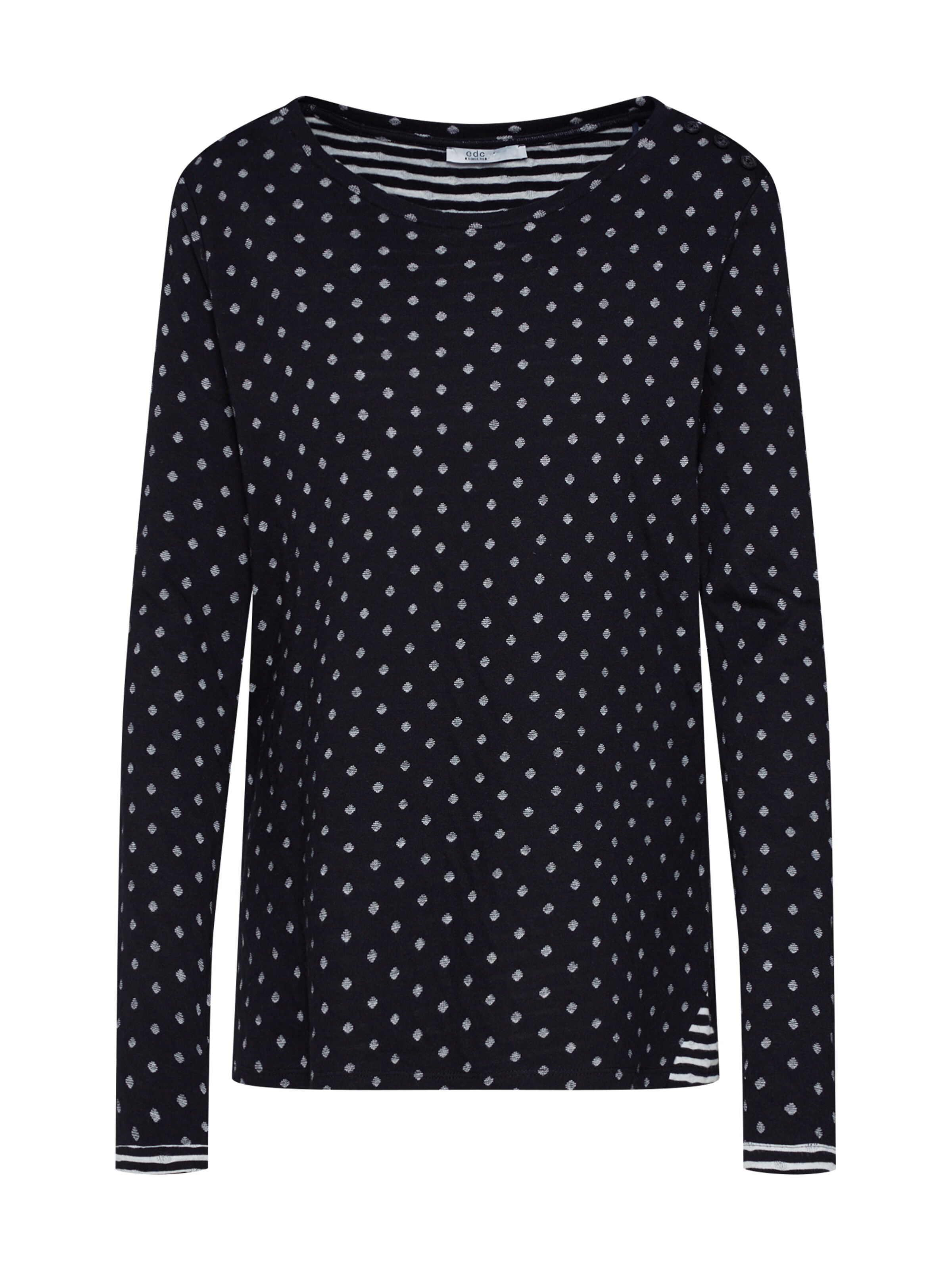 EDC BY ESPRIT - Shirt 'Noos' in de kleur Zwart