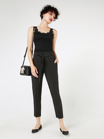 rosemunde Top 'vintage lace' - fekete