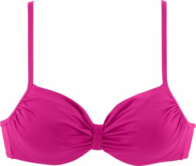 LASCANA T-Shirt Bikinitop 'Kati' in Pink
