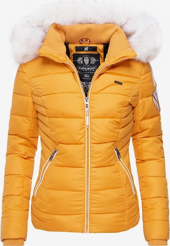 NAVAHOO Winter jacket 'Khingaa's' in Yellow: front