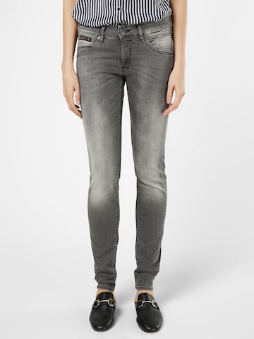 Herrlicher Slimfit Jeans in Grijs: voorkant