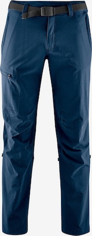 Maier Sports Skinny Outdoor Pants 'Nil' in Blue: front