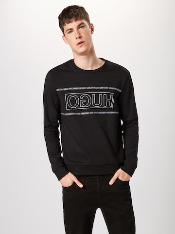 Sweat-shirt 'Dicago' HUGO en noir : devant