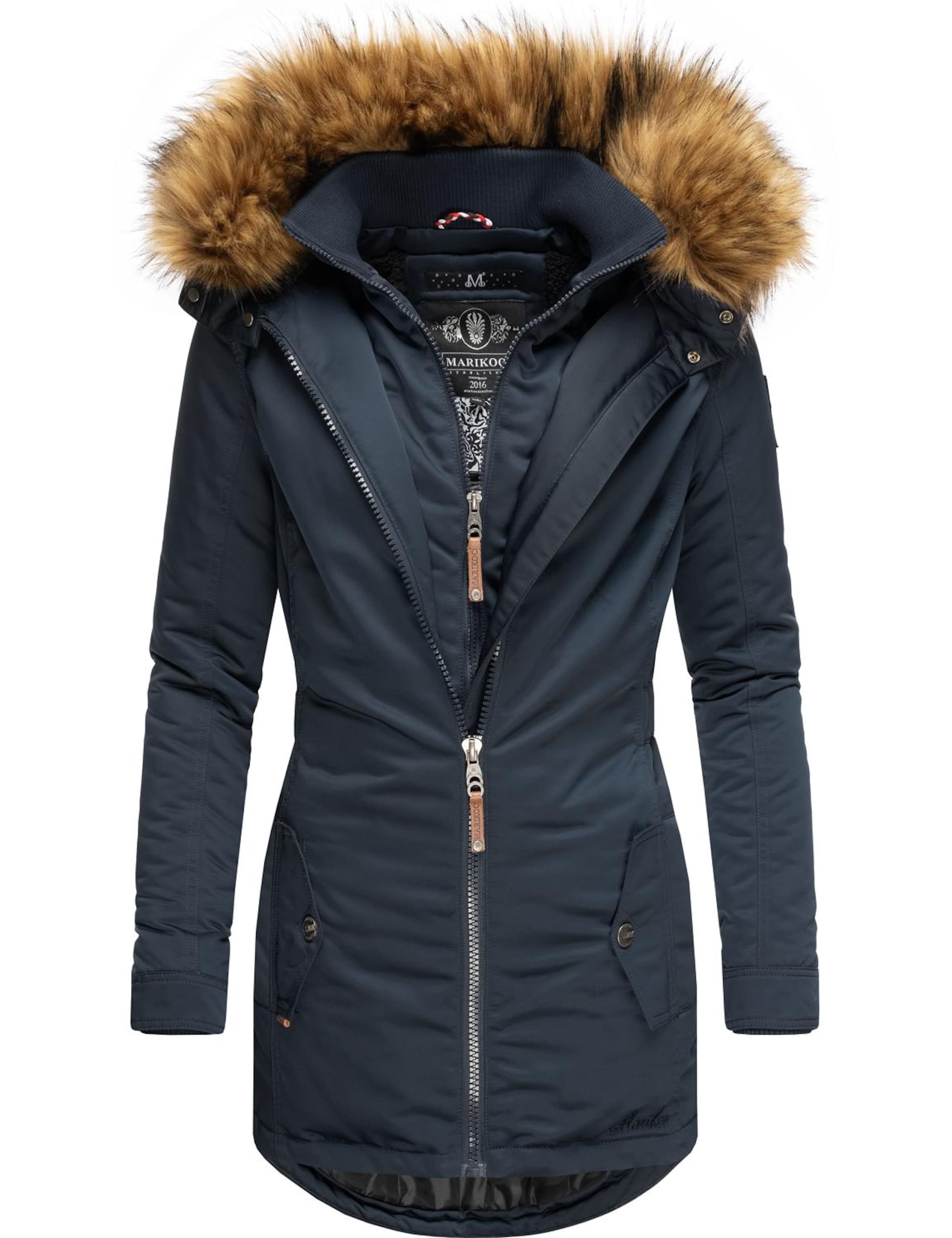 MARIKOO Zimný kabát 'Sanakoo' - Modrá