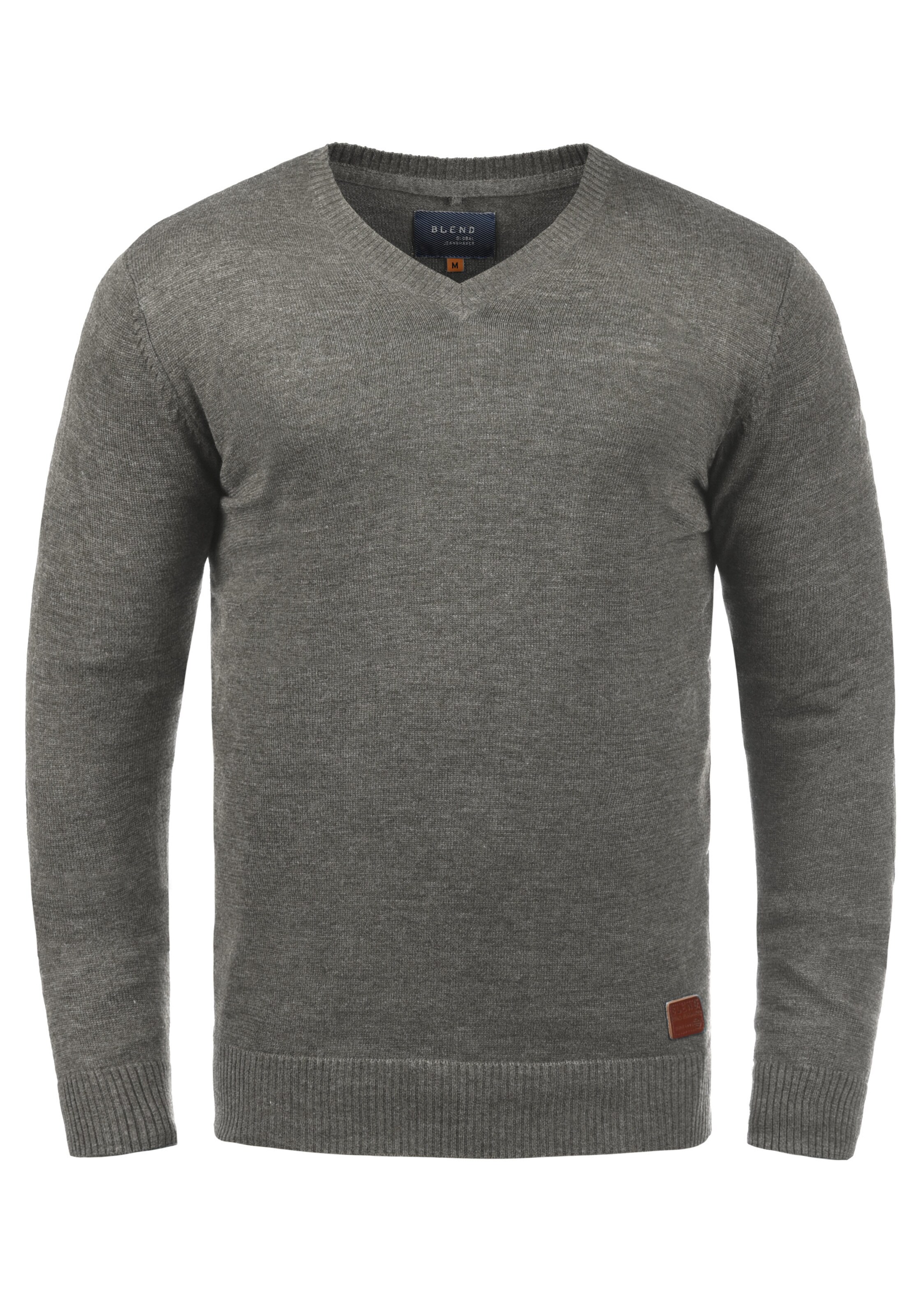 Pull-over 'BHLasse' BLEND en gris : devant
