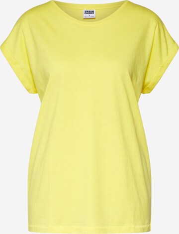 T-shirt Urban Classics en jaune : devant