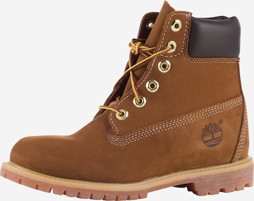 TIMBERLAND Lace-Up Ankle Boots in Brown: front