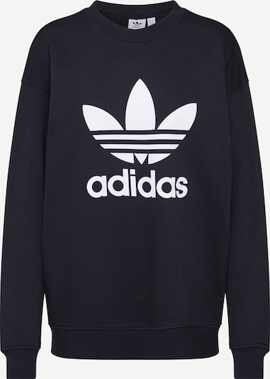 ADIDAS ORIGINALS Sweatshirt 'Trefoil' em preto / branco, Vista do produto