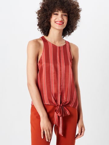 SOAKED IN LUXURY Top 'Salma' in Rood: voorkant