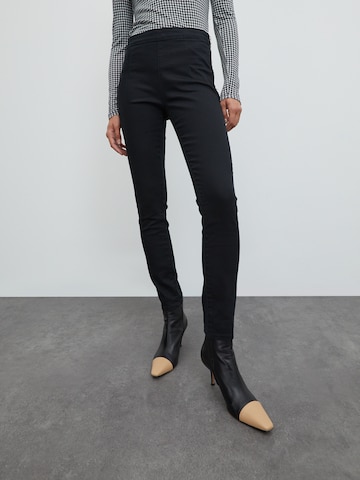 EDITED - Skinny Jeggings 'Janetts' en negro: frente