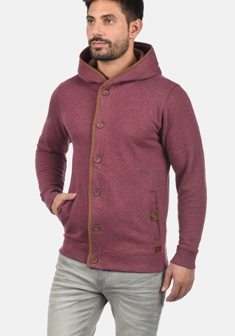 BLEND Zip-Up Hoodie 'Alesso' in Red: front