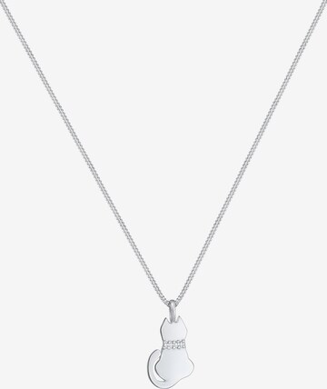 Nenalina Necklace 'Katze' in Silver: front