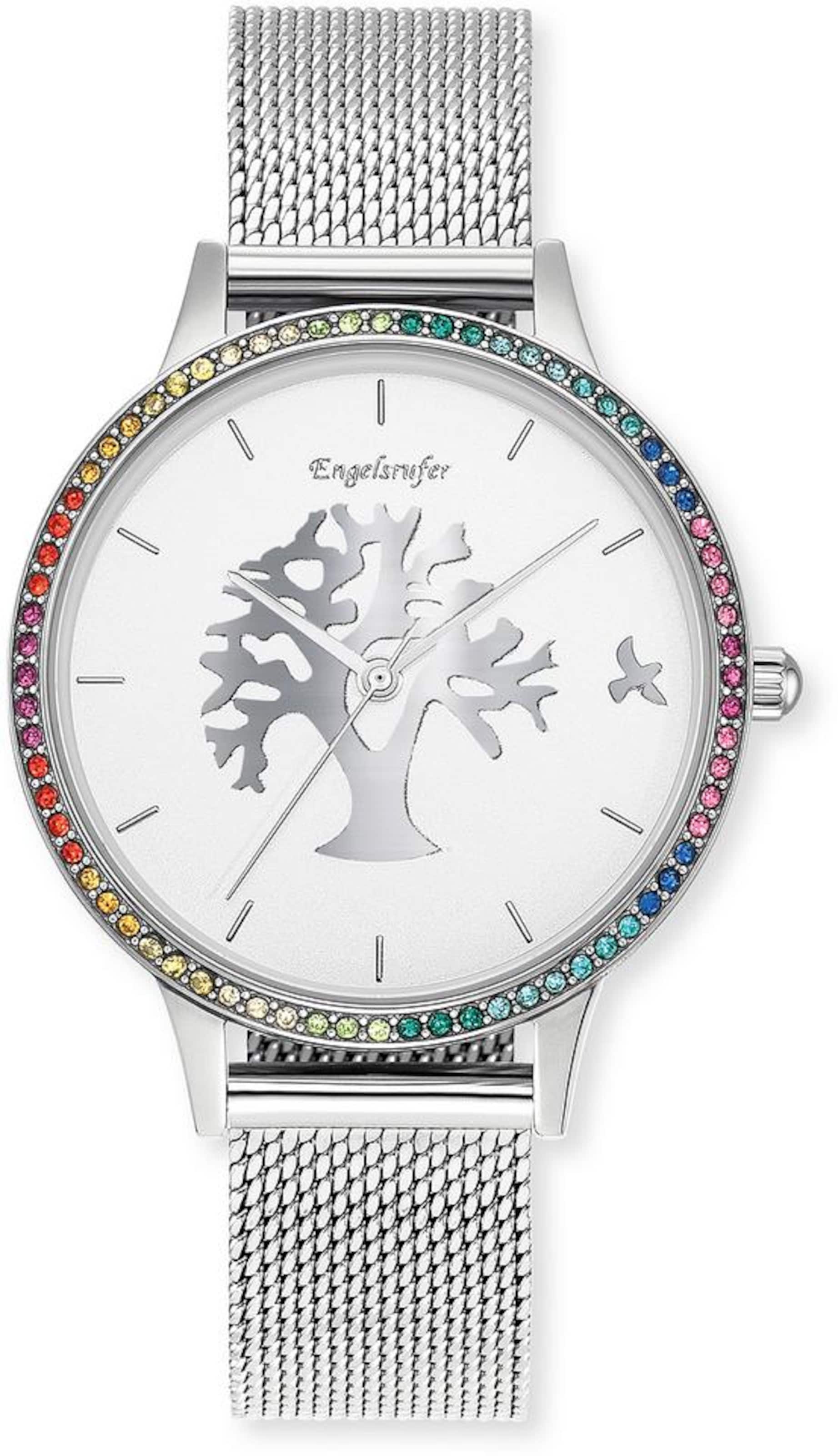 Engelsrufer Uhr in Silber: Vorderseite