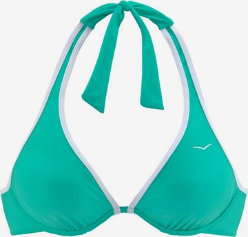 Sutien de tricou Sutien costum de baie de la VENICE BEACH pe verde: față