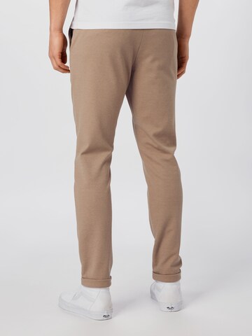 Lindbergh Slim fit Chino trousers 'Superflex' in Brown