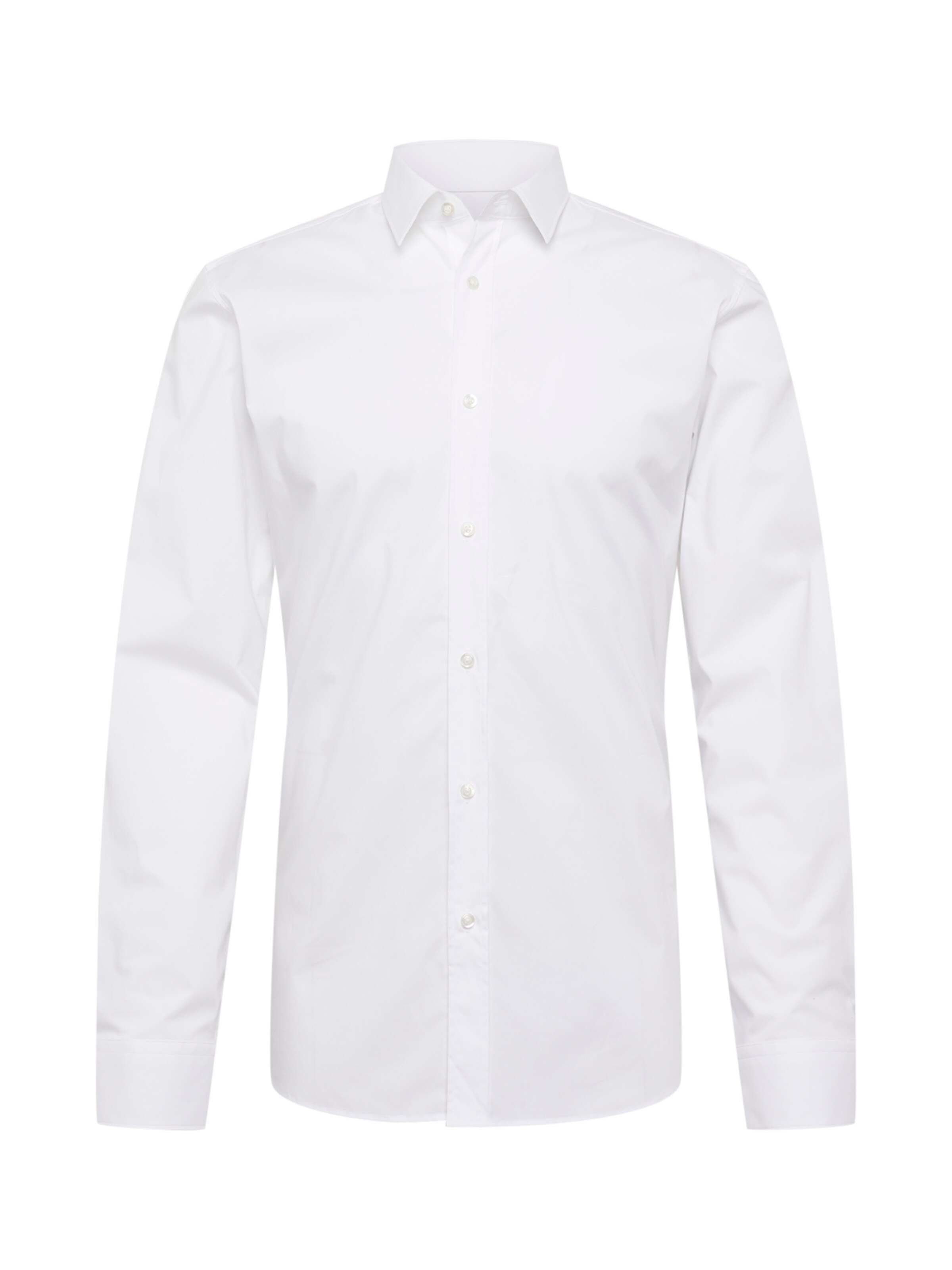 Männer Hemden HUGO Hemd 'Elisha02' in Weiß - XW86342