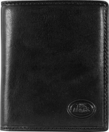 The Bridge Wallet in Black: front