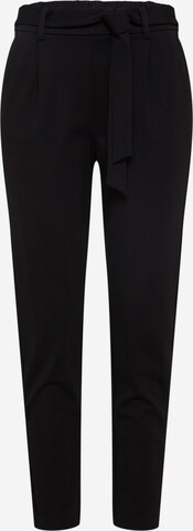 MSCH COPENHAGEN Tapered Pleat-Front Pants 'Popye' in Black: front