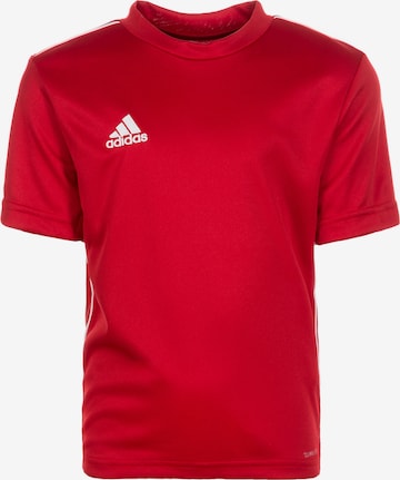 sarkans ADIDAS PERFORMANCE Sporta krekls 'Core 18': no priekšpuses