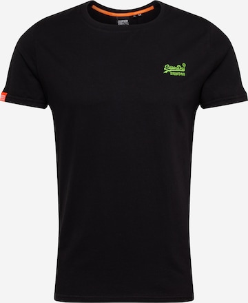 Tricou de la Superdry pe negru: față