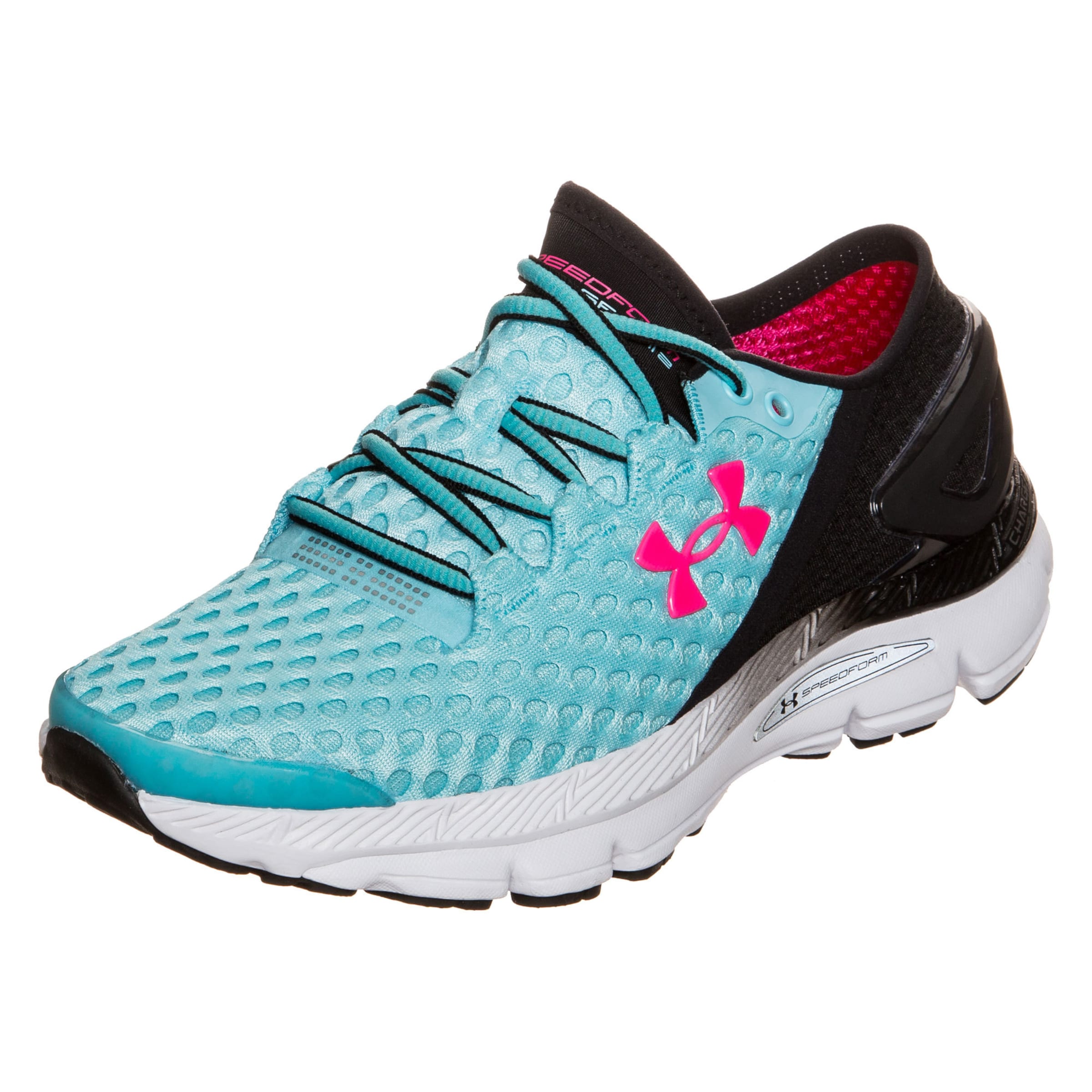 UNDER ARMOUR Running shoe 'SpeedForm Gemini 2' in 37,5 in Turquoise / Pink / Black / White, Item view