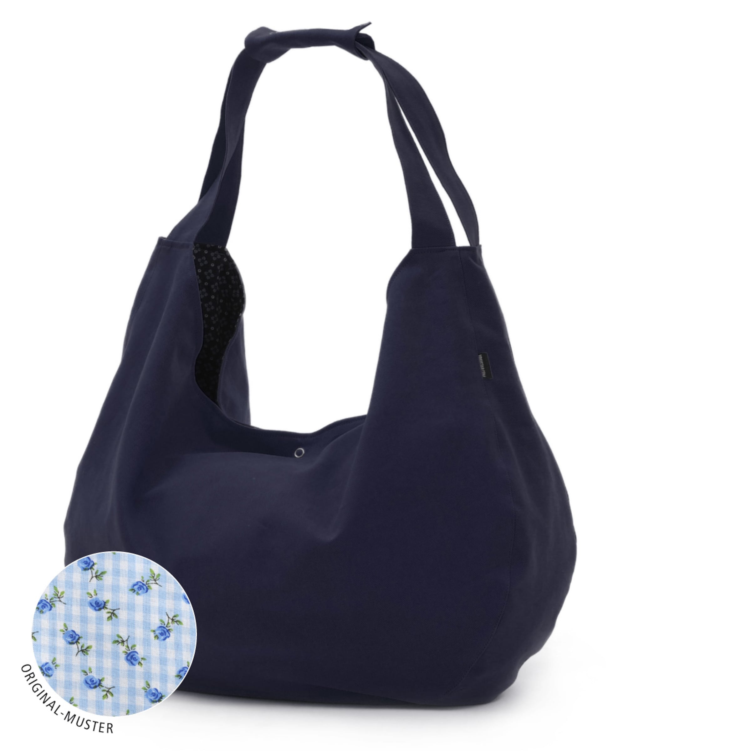 YOGISTAR.COM Yogatasche 'Active - Maxi Big - Cotton' in Blau: Vorderseite