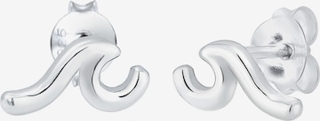 ELLI Earrings 'Wellen' in Silver: front
