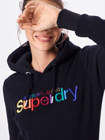 Superdry Mikina 'Rainbow' – černá