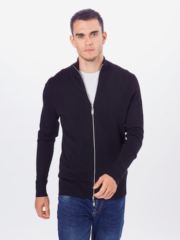 DRYKORN Regular fit Knit Cardigan 'Antonio' in Black: front